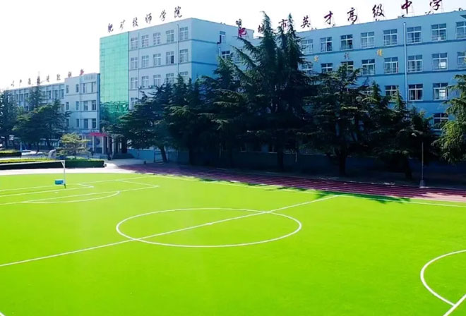 生机盎然的操场