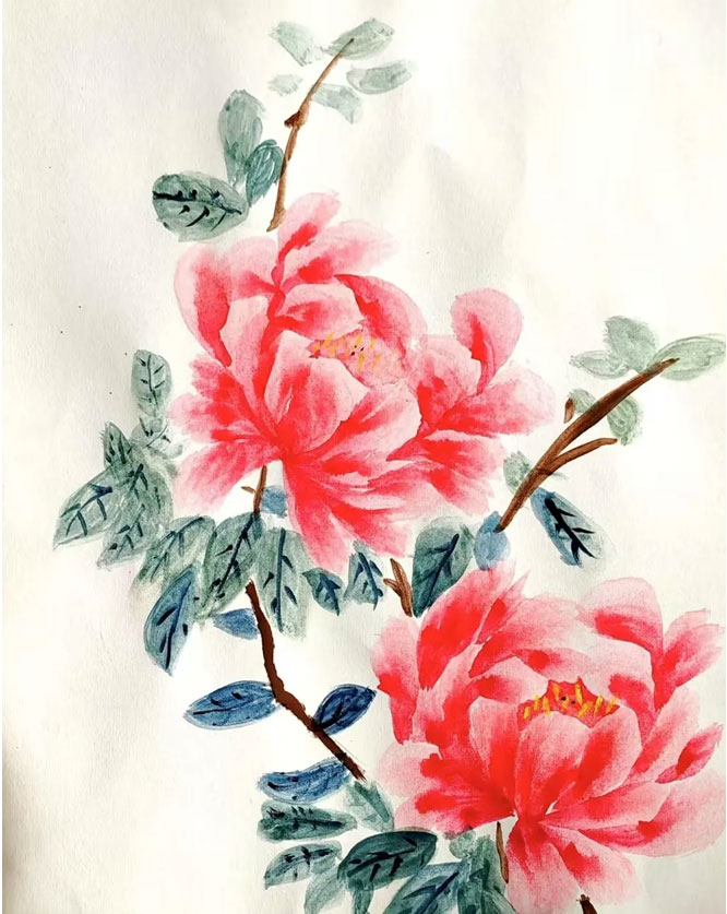 牡丹花作品
