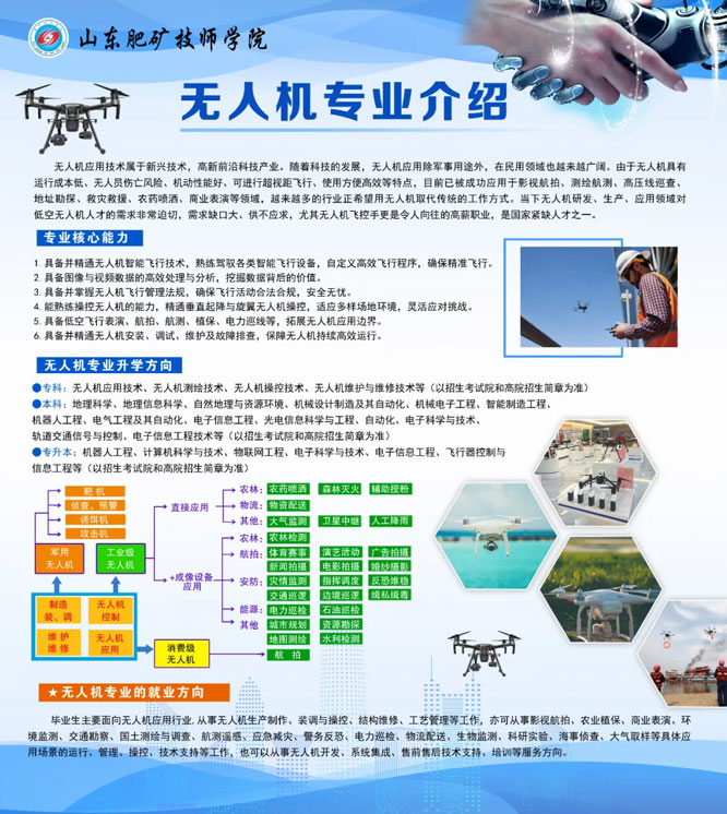 山东肥矿技师学院无人机应用技术专业